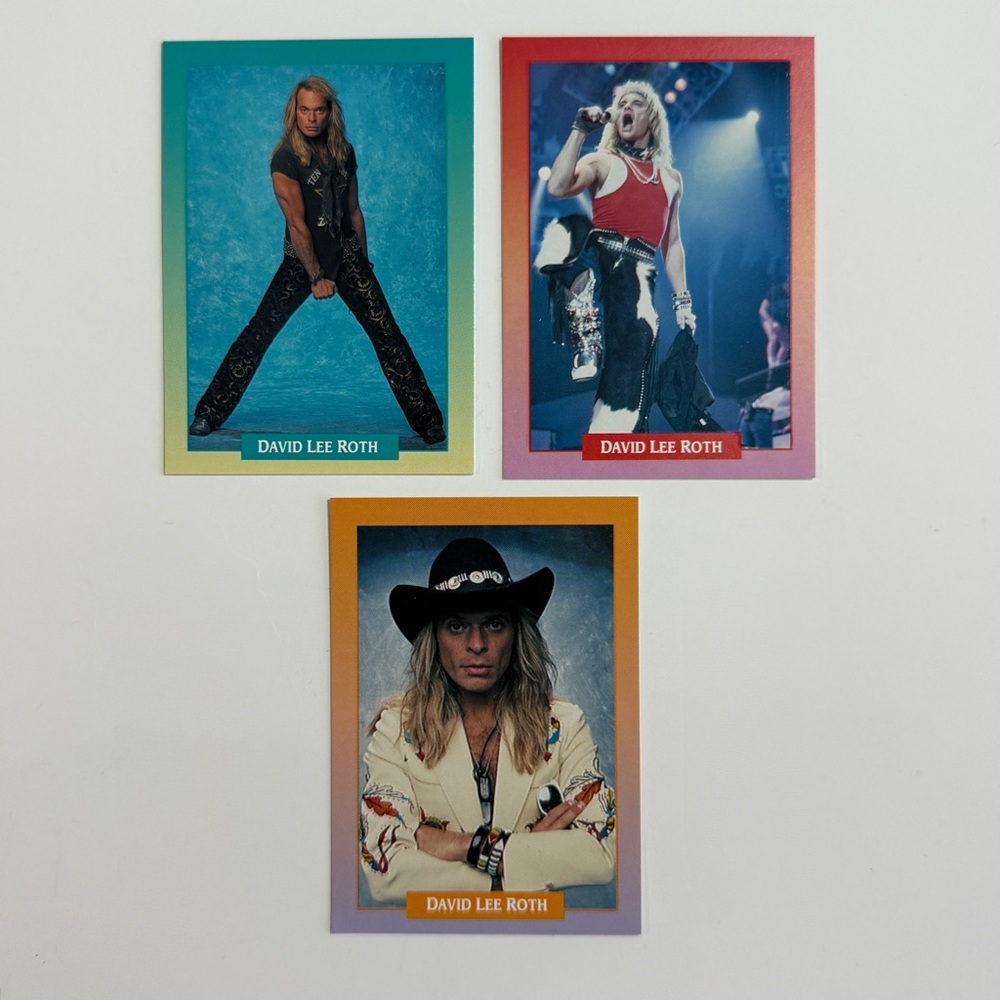 David Lee Roth 1991 Rockcards Trading Cards Set